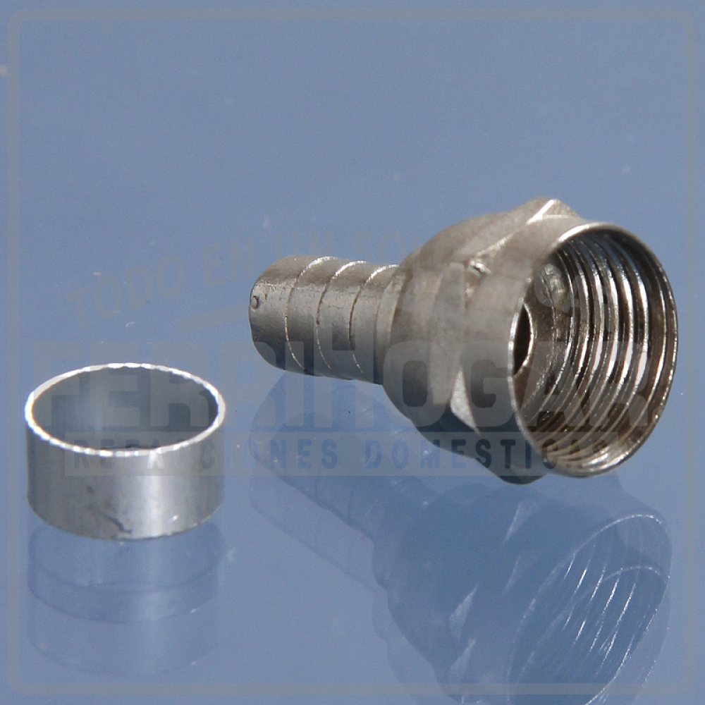 CONECTOR CABLE COAXIAL CON ARO RG59